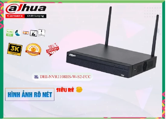  Đầu Ghi Camera  DHI-NVR1108HS-W-S2-FCC với thông số quan trọng Chất Lượng Hình Hình ảnh sắt nét với Ultra 4k lite lưu trữ lâu hơn H.265+/H.265/H.264+/H.264 chất lượng hình sắt nét với công nghệ IP Thiết kế tinh tế Đầu Ghi 8 kênh