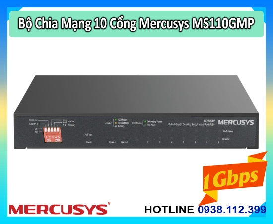 switch mercusys ms110gmp, bộ chia mạng mercusys ms110gmp, switch poe mercusys ms110gmp, hub mạng mercusys ms110gmp, switch 10 cổng mercusys ms110gmp, mercusys ms110gmp poe, switch gigabit poe mercusys ms110gmp