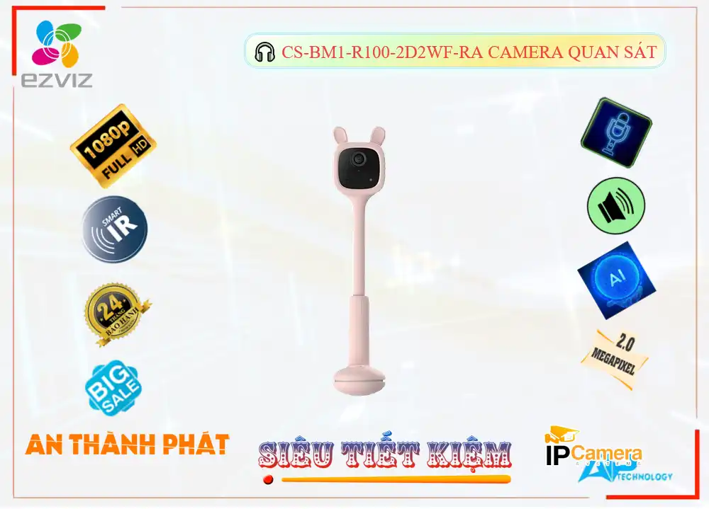 CS-BM1-R100-2D2WF-Ra sắc nét Wifi Ezviz ➠