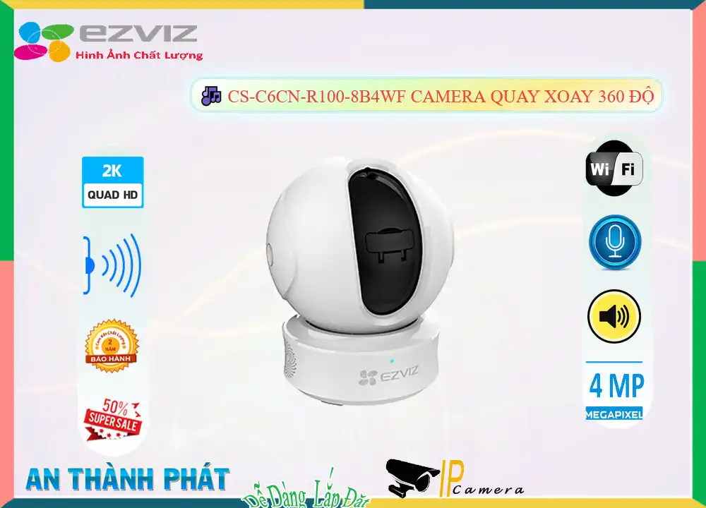 CS-C6CN-R100-8B4WF sắc nét Wifi Ezviz