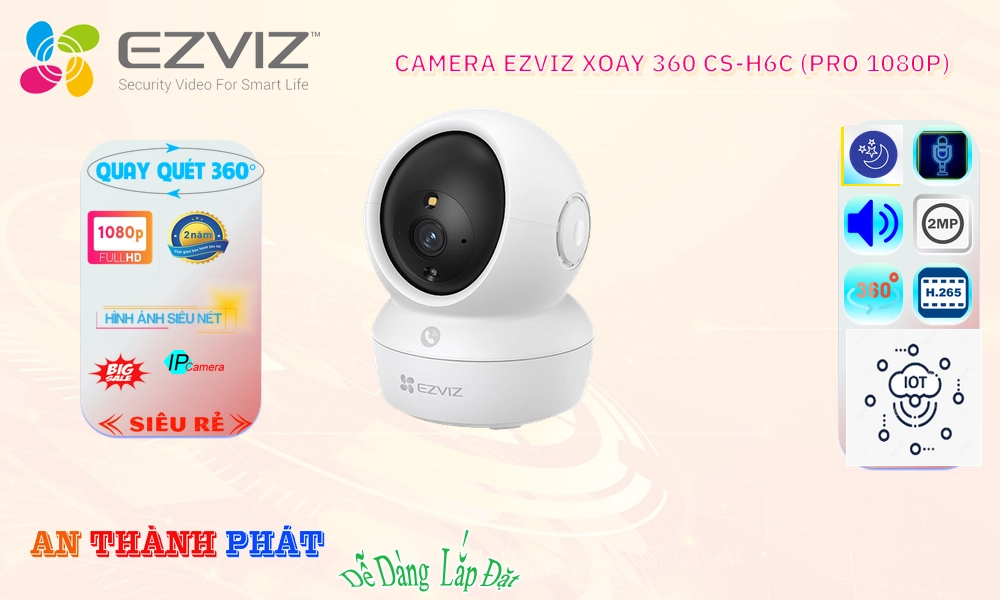 CS-H6c (Pro 1080P) Camera Wifi Ezviz