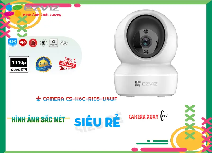 Camera Ezviz <b>CS-H6c-R105-1J4WF</b> Camera Ezviz <b>CS-H6c-R105-1J4WF</b>