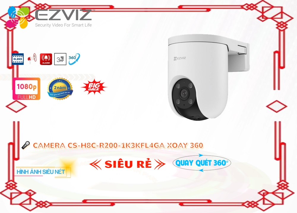 ❂ CS-H8c-R200-1K3KFL4GA Camera An Ninh Chức Năng Cao Cấp ❂ CS-H8c-R200-1K3KFL4GA Camera An Ninh Chức Năng Cao Cấp