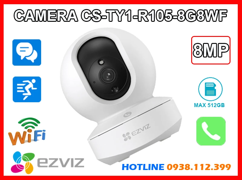 Camera Gọi Điện EZVIZ CS-TY1-R105-8G8WF (8MP),Bán Giá CS-TY1-R105-8G8WF,Giá buôn CS-TY1-R105-8G8WF,Camera CS-TY1-R105-8G8WF Giá rẻ Bán Sỉ,CS-TY1-R105-8G8WF chiết khấu cao,