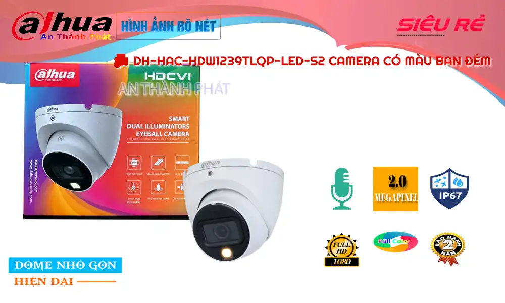 DH-HAC-HDW1239TLQP-LED-S2 sắc nét Dahua