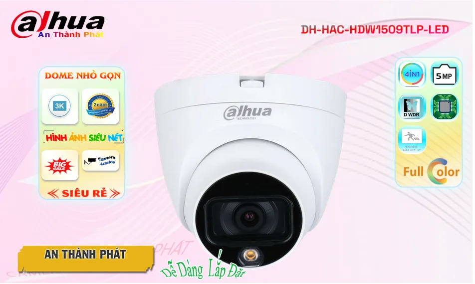 DH-HAC-HDW1509TLP-LED sắc nét Dahua ➠