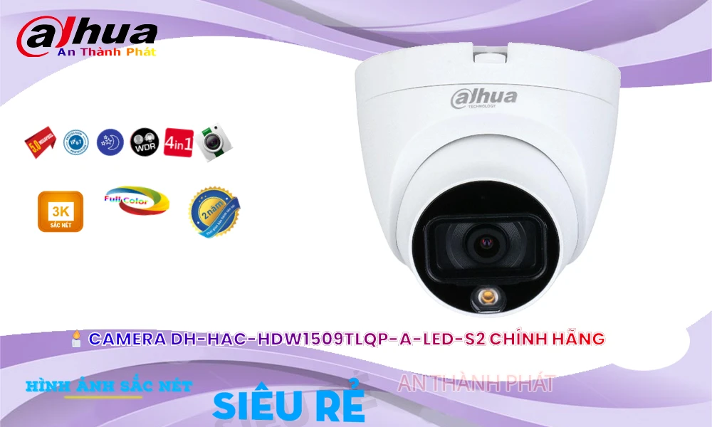 DH-HAC-HDW1509TLQP-LED-S2 sắc nét Dahua DH-HAC-HDW1509TLQP-LED-S2 sắc nét Dahua