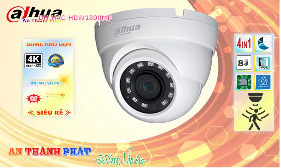 DH-HAC-HDW1800MP sắc nét Dahua DH-HAC-HDW1800MP sắc nét Dahua