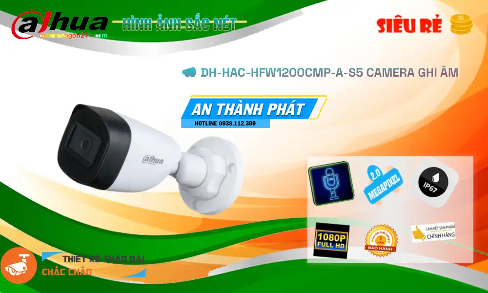 DH-HAC-HFW1200CMP-A-S5 sắc nét Dahua