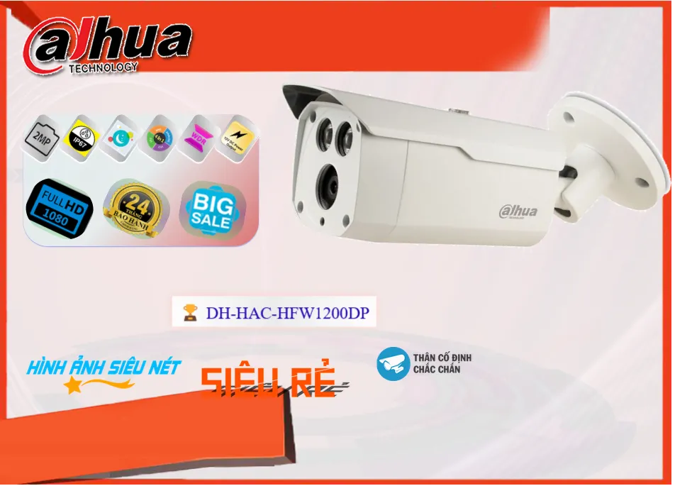 DH-HAC-HFW1200DP sắc nét Dahua DH-HAC-HFW1200DP sắc nét Dahua