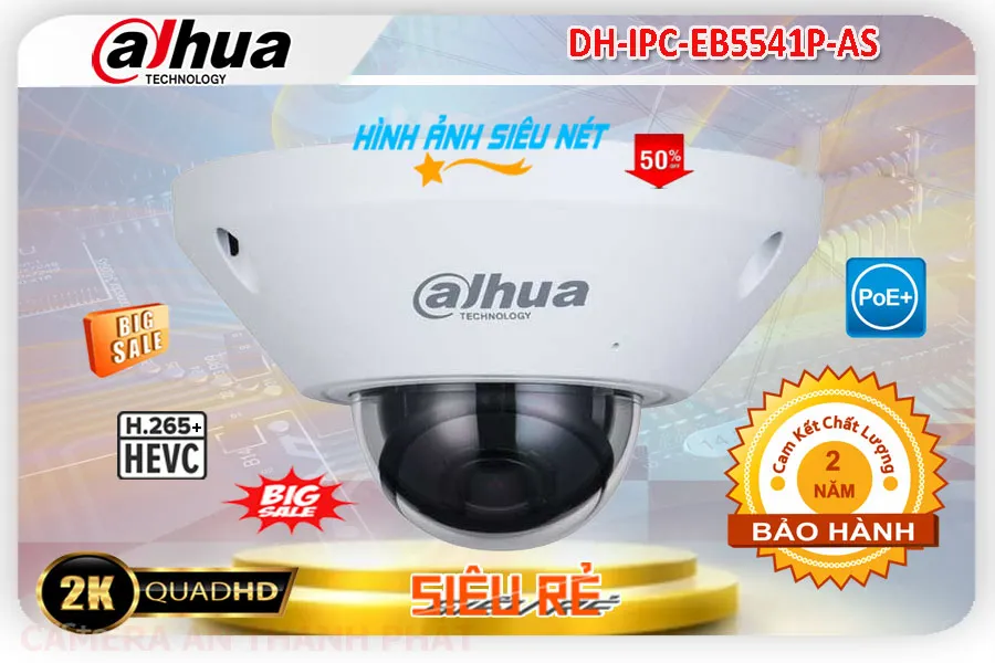DH-IPC-EB5541P-AS sắc nét Dahua DH-IPC-EB5541P-AS sắc nét Dahua