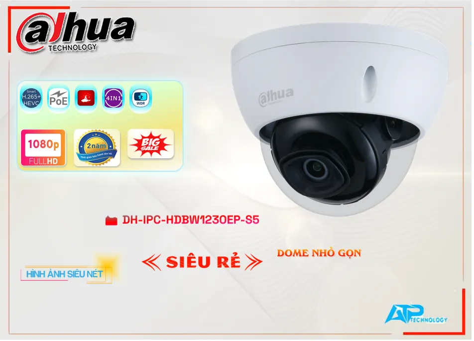 Camera An Ninh Dahua DH-IPC-HDBW1230EP-S5 Thiết kế Đẹp,DH-IPC-HDBW1230EP-S5 Tiết kiệm, Loại Camera DH-IPC-HDBW1230EP-S5 Công Nghệ Mới,DH-IPC-HDBW1230EP-S5 Cấp Nguồ Qua Dây Mạng  sale mạnh,DH-IPC-HDBW1230EP-S5 Giá hấp dẫn,Giá buôn DH-IPC-HDBW1230EP-S5 FULL HD 1080P 2.0 megapixel ,Địa Chỉ Bán DH-IPC-HDBW1230EP-S5,DH-IPC-HDBW1230EP-S5 Tiết kiệm,DH-IPC-HDBW1230EP-S5 Công Nghệ Mới