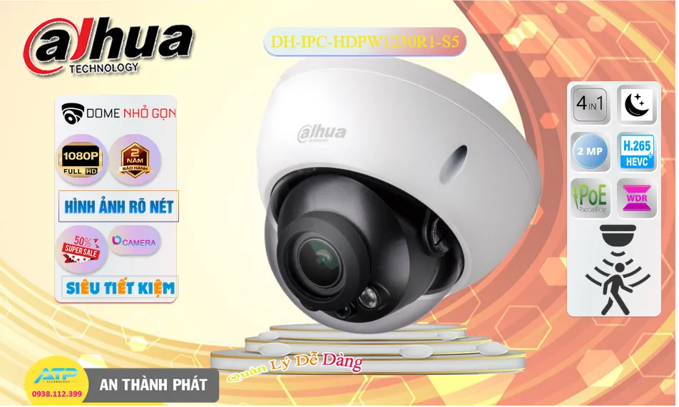 DH-IPC-HDPW1230R1-S5 sắc nét Dahua DH-IPC-HDPW1230R1-S5 sắc nét Dahua
