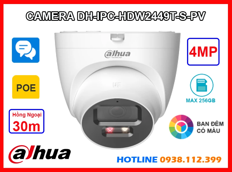 Camera Dahua DH-IPC-HDW2449T-S-PV (4MP),Bán Giá DH-IPC-HDW2449T-S-PV,Nhà Phân Phối DH-IPC-HDW2449T-S-PV,Camera Dahua DH-IPC-HDW2449T-S-PV Tiết Kiệm bán rẻ,DH-IPC-HDW2449T-S-PV Giá Thấp Nhất,Giá Bán DH-IPC-HDW2449T-S-PV 4.0 megapixel Ultra 2k ,Nơi Lắp Thiết Bị Camera DH-IPC-HDW2449T-S-PV,thông số DH-IPC-HDW2449T-S-PV