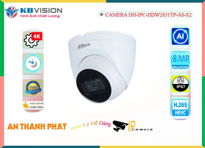 DH-IPC-HDW2831TP-AS-S2 sắc nét Dahua ➠