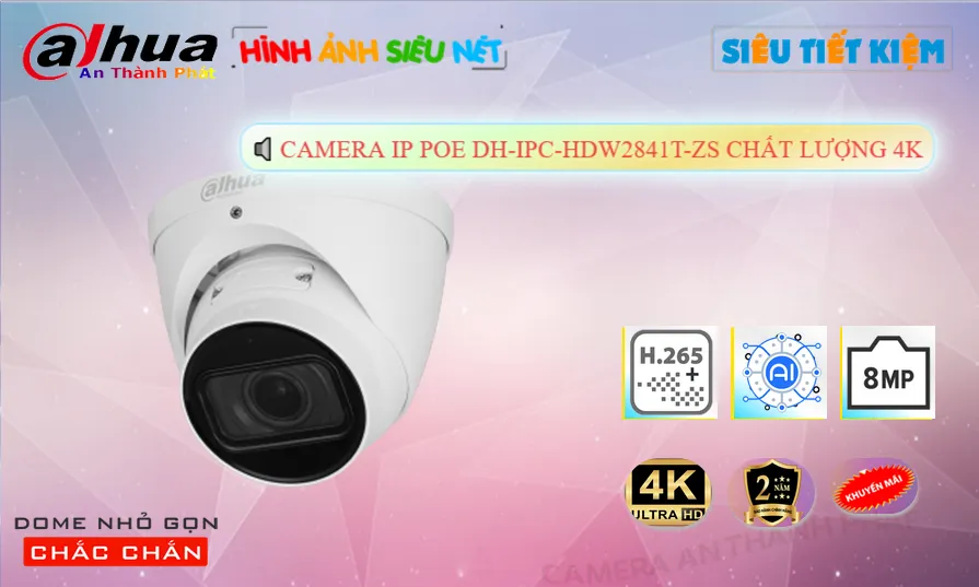 DH-IPC-HDW2841T-ZS Camera Công Nghệ POE Thiết kế Đẹp Dahua DH-IPC-HDW2841T-ZS Camera Công Nghệ POE Thiết kế Đẹp Dahua