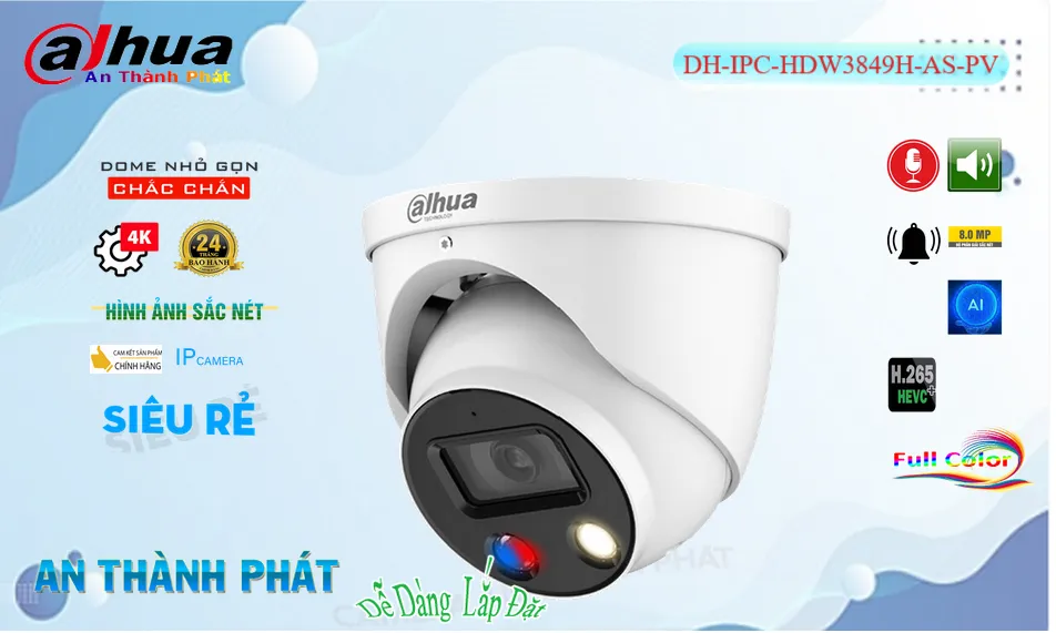 DH-IPC-HDW3849H-AS-PV sắc nét Dahua