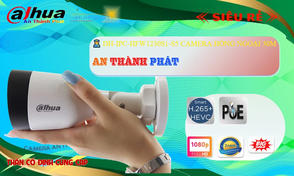 DH-IPC-HFW1230S1-S5 sắc nét Dahua
