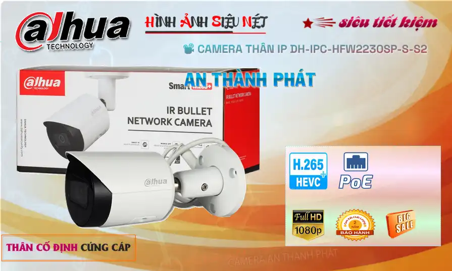 DH-IPC-HFW2230SP-S-S2 sắc nét Dahua DH-IPC-HFW2230SP-S-S2 sắc nét Dahua
