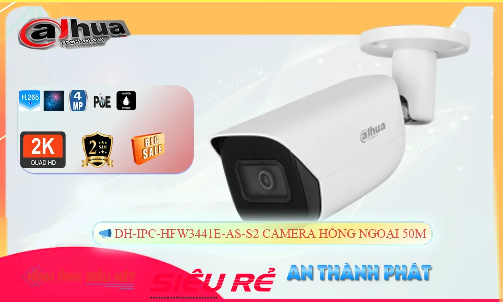 Camera Dahua DH-IPC-HFW3441E-AS-S2 Camera Dahua DH-IPC-HFW3441E-AS-S2