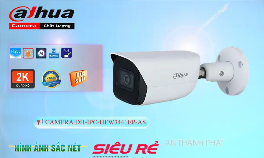 DH-IPC-HFW3441EP-AS sắc nét Dahua DH-IPC-HFW3441EP-AS sắc nét Dahua