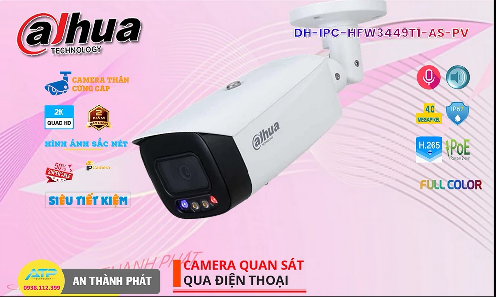 DH-IPC-HFW3449T1-AS-PV sắc nét Dahua