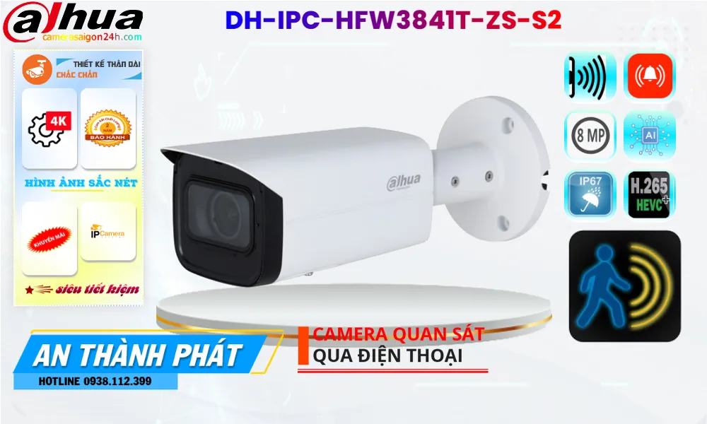 DH-IPC-HFW3841T-ZS-S2 sắc nét Dahua DH-IPC-HFW3841T-ZS-S2 sắc nét Dahua