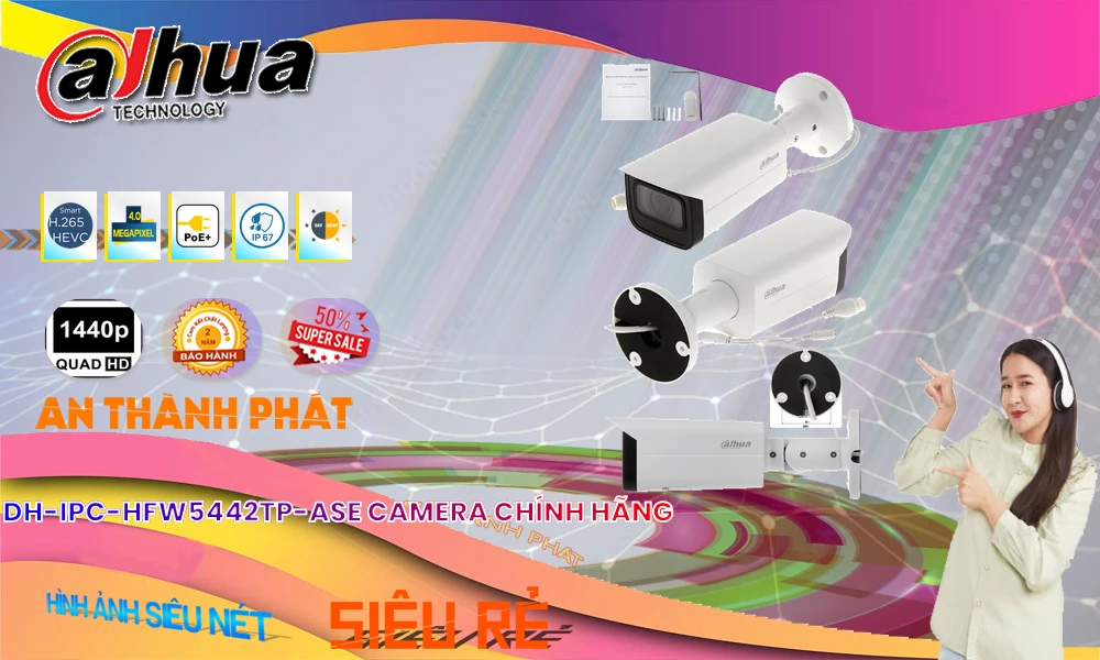 DH-IPC-HFW5442TP-ASE sắc nét Dahua