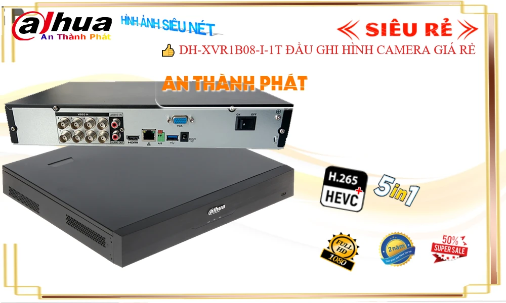 Dahua DH-XVR1B08-I-1T Hình Ảnh Đẹp Dahua DH-XVR1B08-I-1T Hình Ảnh Đẹp