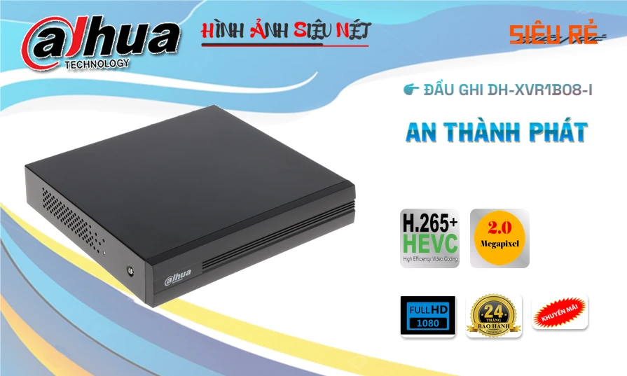 DH-XVR1B08-I sắc nét Dahua DH-XVR1B08-I sắc nét Dahua