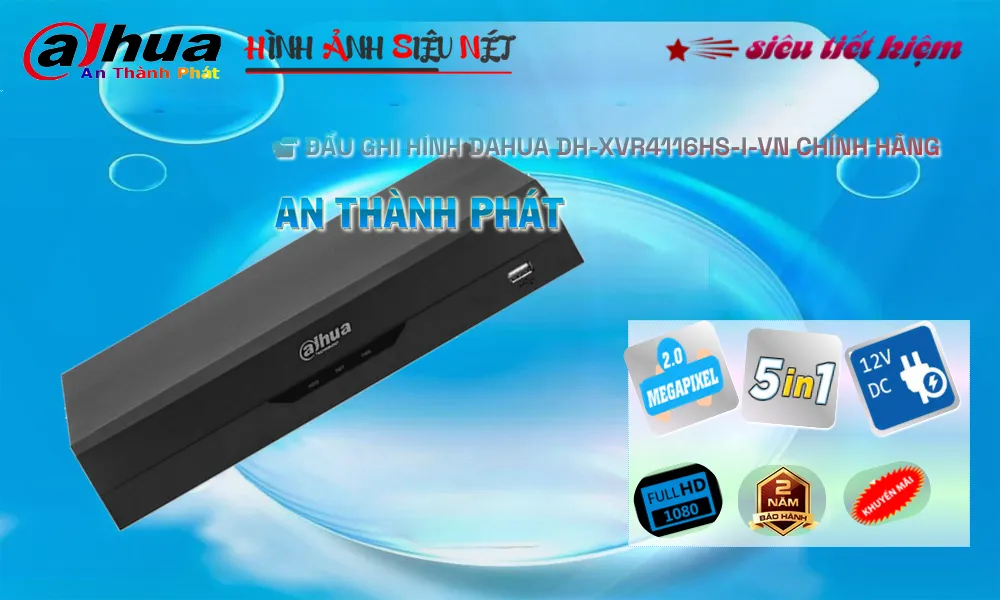 DH-XVR4116HS-I-VN sắc nét Dahua