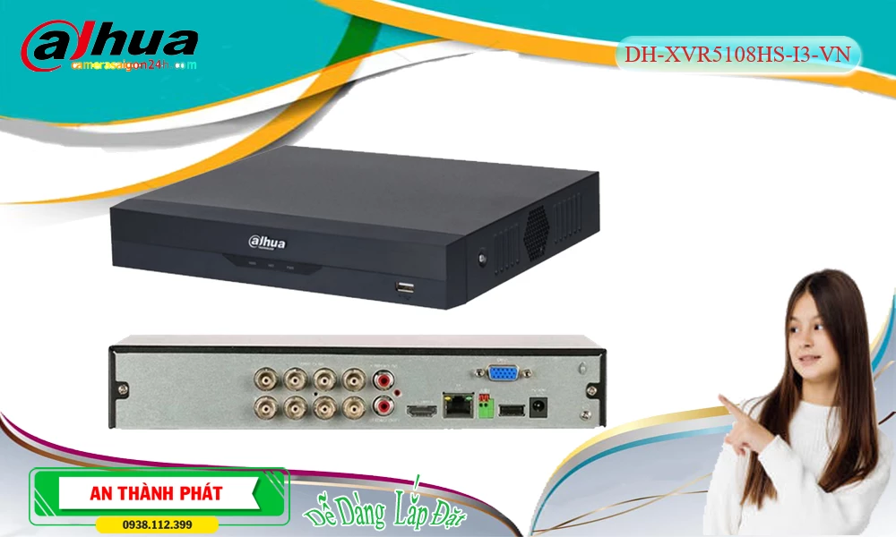 DH-XVR5108HS-I3-VN sắc nét Dahua ➠ DH-XVR5108HS-I3-VN sắc nét Dahua ➠