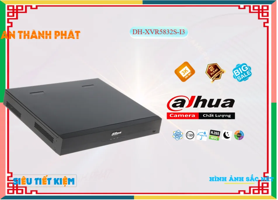 DH-XVR5832S-I3 sắc nét Dahua DH-XVR5832S-I3 sắc nét Dahua