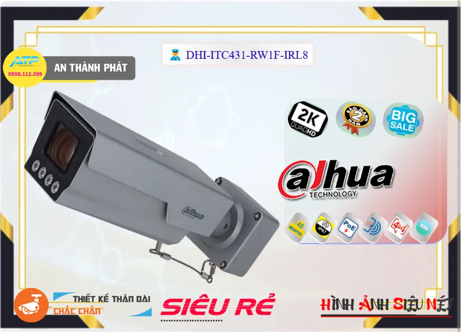 DHI-ITC431-RW1F-IRL8 sắc nét Dahua DHI-ITC431-RW1F-IRL8 sắc nét Dahua