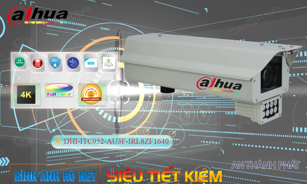 DHI-ITC952-AU3F-IRL8ZF1640 sắc nét Dahua