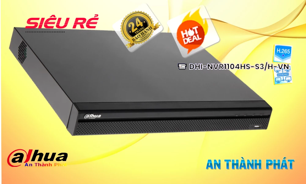 DHI-NVR1104HS-S3/H-VN sắc nét Dahua DHI-NVR1104HS-S3/H-VN sắc nét Dahua