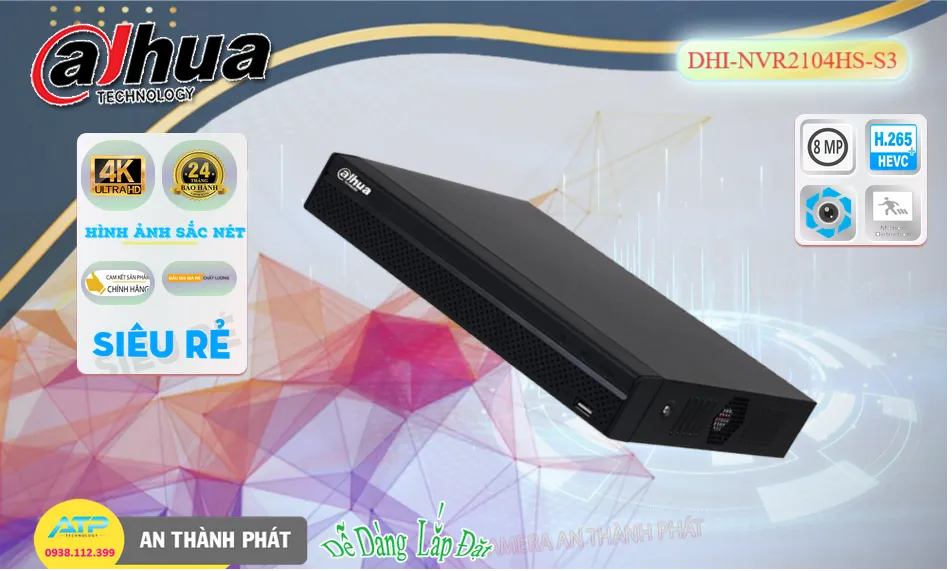 DHI-NVR2104HS-S3 sắc nét Dahua