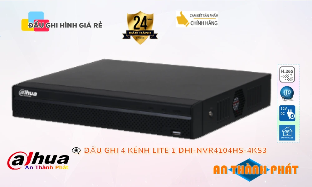 DHI-NVR4104HS-4KS3 Đầu Ghi Hình Chi phí phù hợp