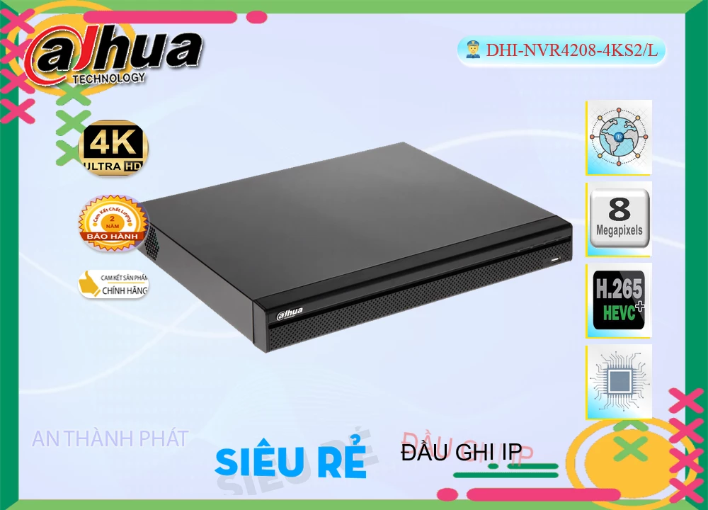 ➠ DHI-NVR4208-4KS2-L sắc nét Dahua ➠ DHI-NVR4208-4KS2-L sắc nét Dahua