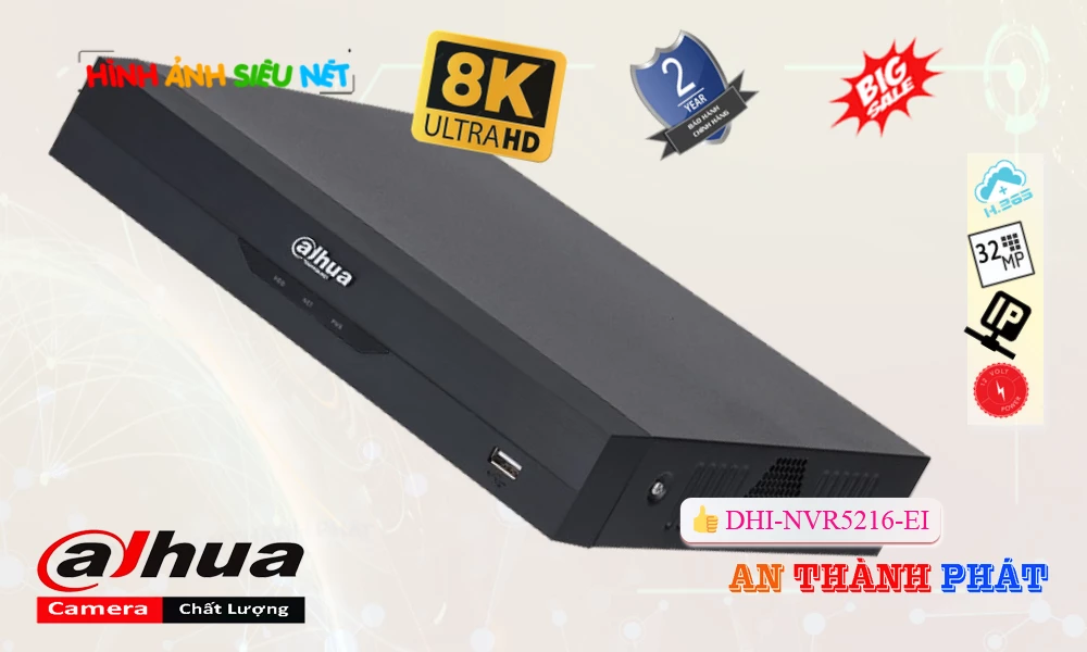 DHI-NVR5216-EI sắc nét Dahua