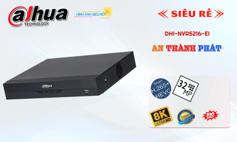 DHI-NVR5216-EI sắc nét Dahua