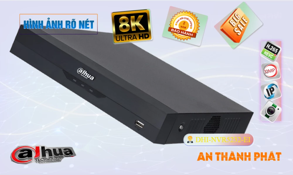 DHI-NVR5232-EI sắc nét Dahua