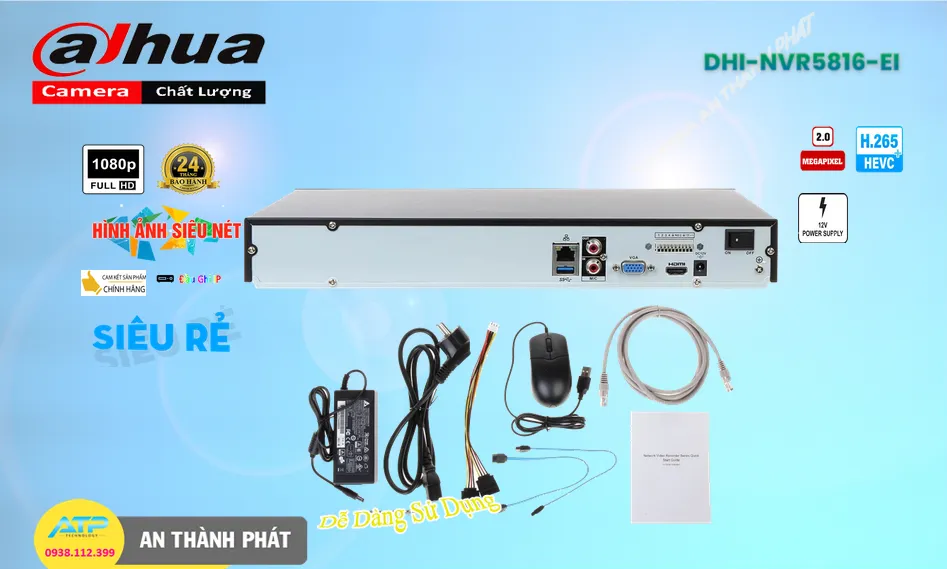 DHI-NVR5816-EI sắc nét Dahua DHI-NVR5816-EI sắc nét Dahua