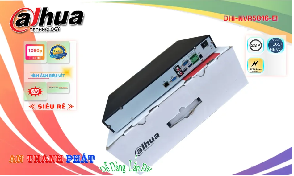 DHI-NVR5816-EI sắc nét Dahua DHI-NVR5816-EI sắc nét Dahua