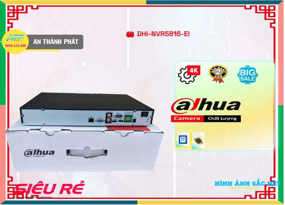 DHI-NVR5816-EI sắc nét Dahua DHI-NVR5816-EI sắc nét Dahua
