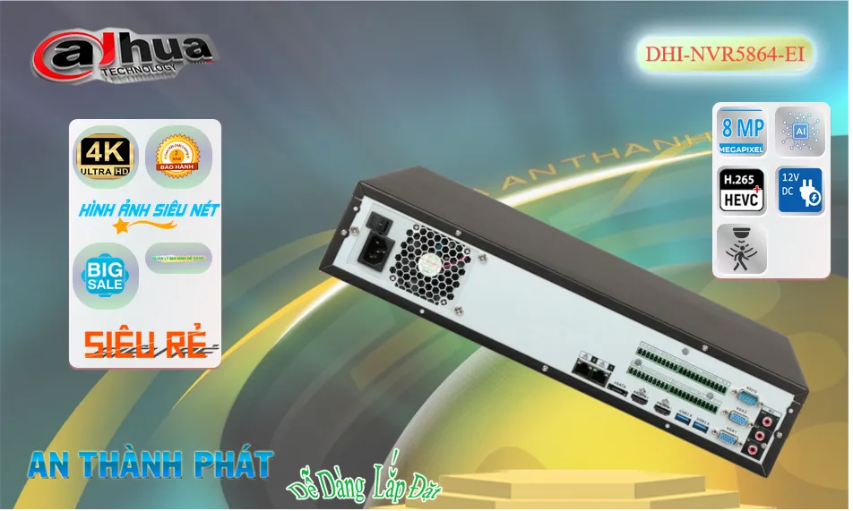DHI-NVR5864-EI sắc nét Dahua DHI-NVR5864-EI sắc nét Dahua