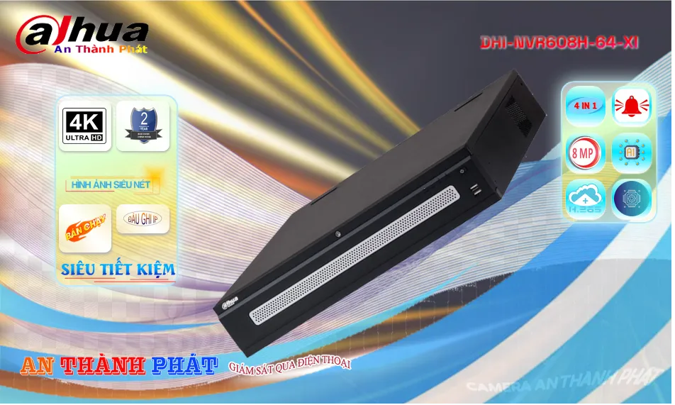 DHI-NVR608H-64-XI sắc nét Dahua