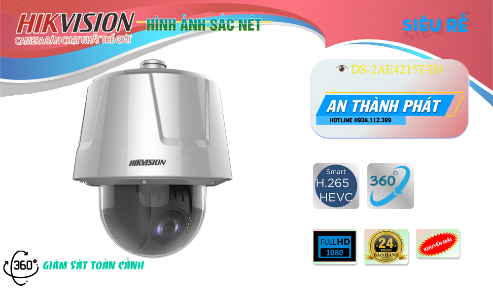 DS-2AE4215T-D3 sắc nét Hikvision DS-2AE4215T-D3 sắc nét Hikvision