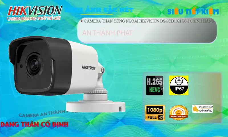 DS-2CD1021G0-I sắc nét Hikvision