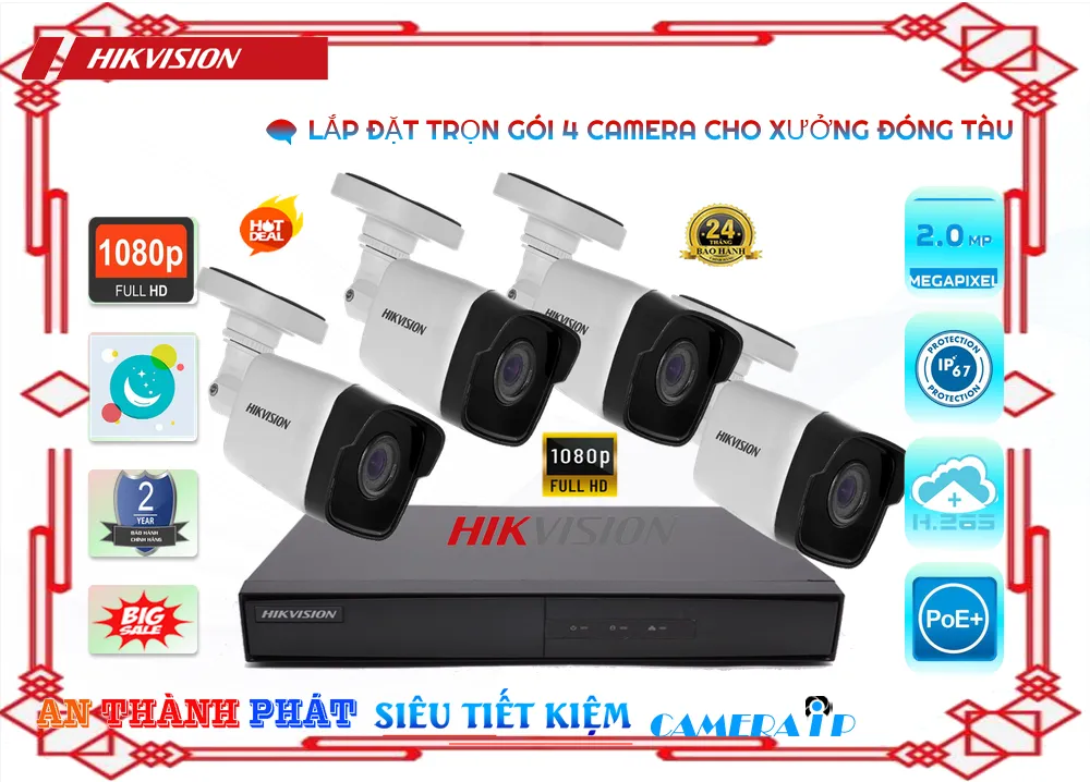 Thông Tin Lắp Đặt Trọn Gói 4 Camera Cho Xưởng Đóng Tàu Chức Năng Cao Cấp Hình Ảnh Đẹp Lắp Đặt Trọn Gói 4 Camera Cho Xưởng Đóng Tàu camera giám sát Lắp Đặt Trọn Gói 4 Camera Cho Xưởng Đóng Tàu chuyên nghiệp